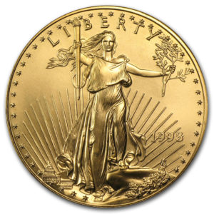 1 oz American Gold Eagle $50 Coin BU (Backdates)