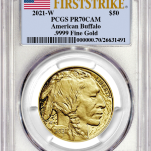 2021-W $50 American Gold Buffalo PR70CAM PCGS "First Strike"
