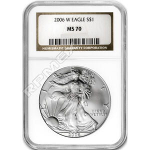 2006-W Burnished American Silver Eagle MS70 NGC
