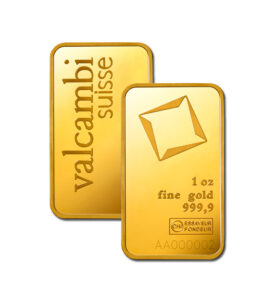 1 OZ GOLD BAR VALCAMBI MATTE FINISH