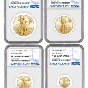 2023-W American Gold Eagle Proof Set (4 Coin) Type 2 PF70 NGC Early Release