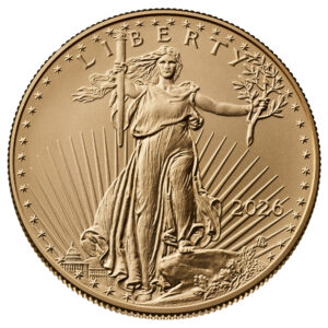 1 oz American Gold Eagle $50 Coin BU (2026)
