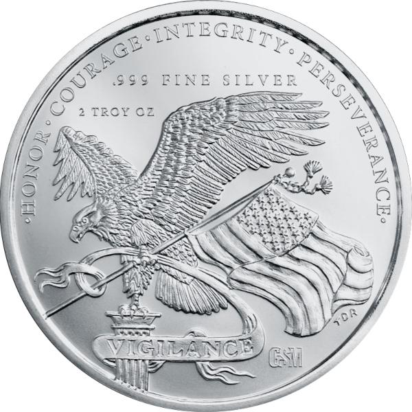 2 OZ SILVER ROUND UNITED STATES OF AMERICA 250TH ANNIVERSARY - Image 3