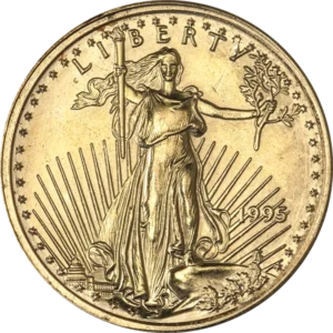 1 oz American Gold Eagle $50 Coin – Scruffy / Low Premium