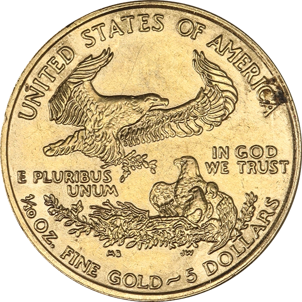 1 oz American Gold Eagle $50 Coin - Scruffy / Low Premium - Image 2