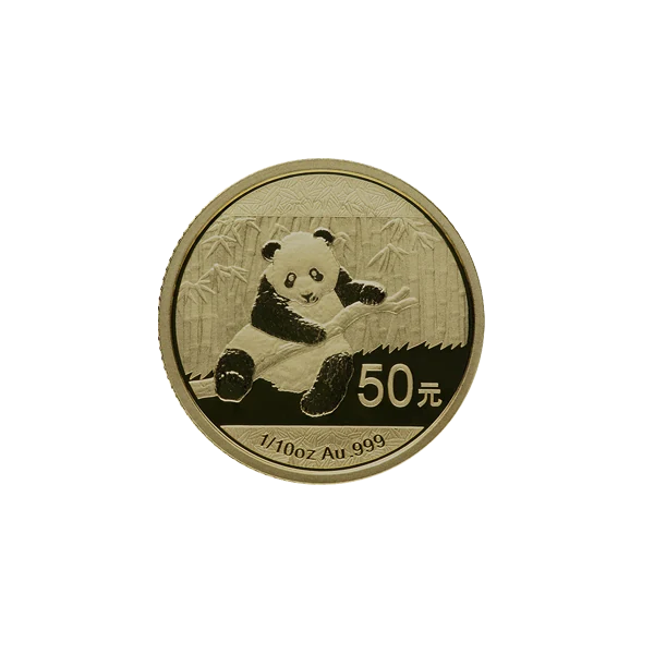 Chinese Gold Panda 1/10 oz - Image 2