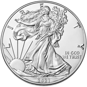 2021 $1 American Silver Eagle T1-Reverse