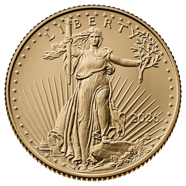 2026 1/4 oz American Gold Eagle $10 Coin BU