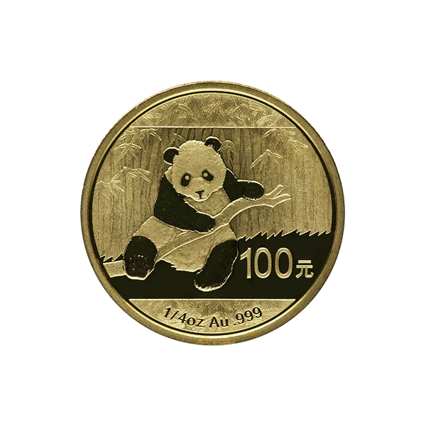 Chinese Gold Panda 1/4 oz - Image 2