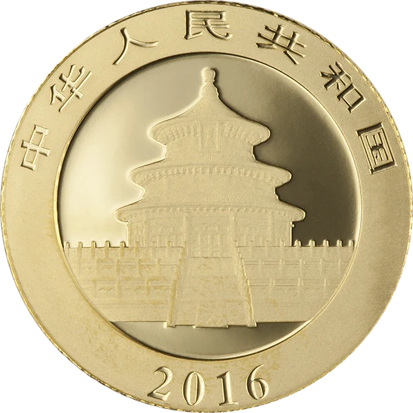 Chinese Gold Panda 3 gram - No Plastic