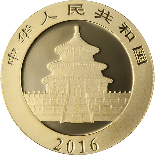Chinese Gold Panda 8 gram - No Plastic