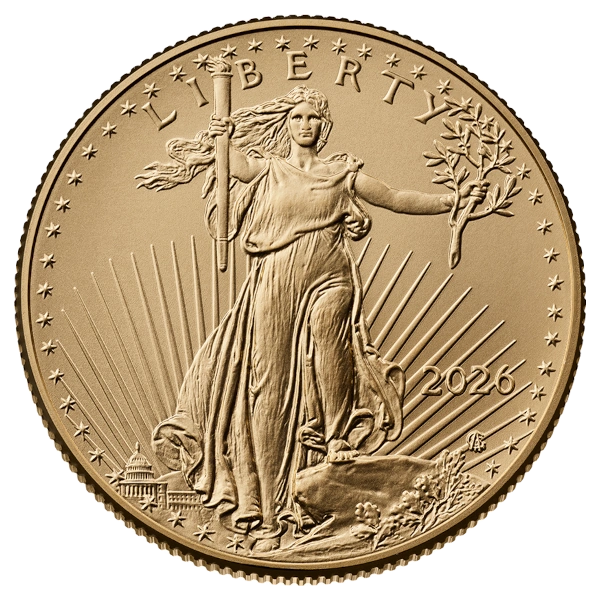 2026 1/2 oz American Gold Eagle $25 Coin BU