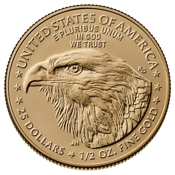 2026 1/2 oz American Gold Eagle $25 Coin BU - Image 2