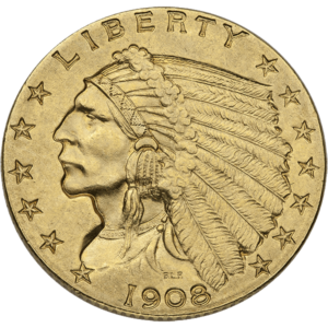 $2.50 Indian Head Gold Quarter Eagle XF (Random Year)