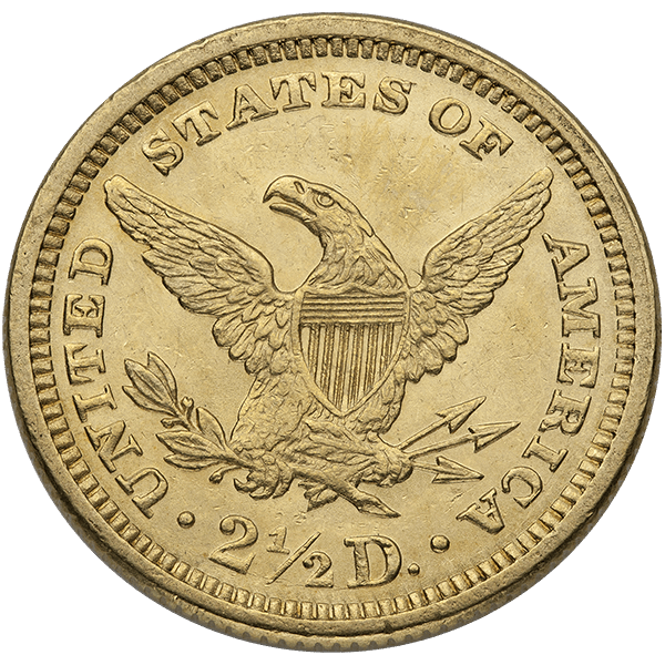 $2.50 Liberty Head Gold Quarter Eagle AU (Random Year) - Image 2