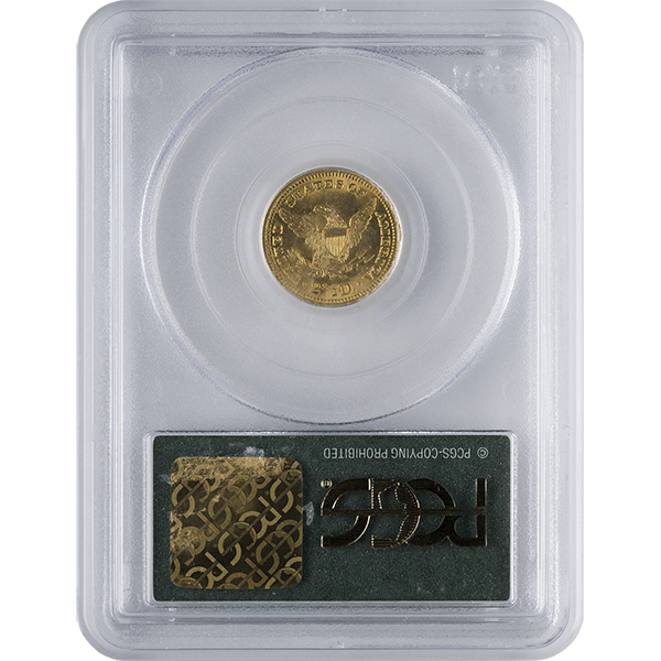 $2.50 Liberty Head Gold Quarter Eagle PCGS MS63 (Random Year) - Image 2